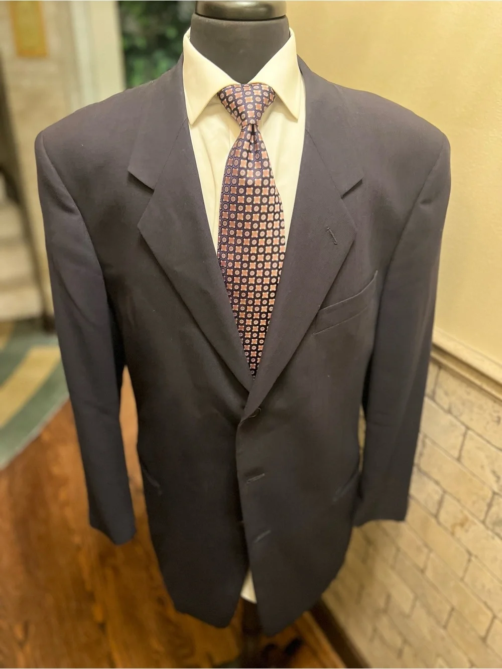 Giorgio Armani “Mani” Sport Coat Blazer Jacket Wool Blue Men 44L